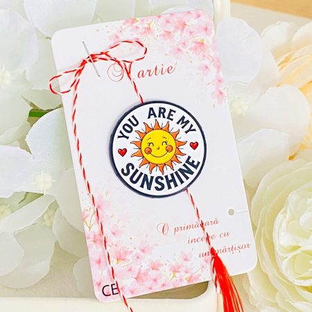 MARTISOR - Martisor Brosa Sunshine, Bijuterii Femei, Martisoare Martie