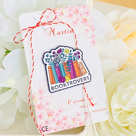 Martisor Brosa Booktrovert, Bijuterii Femei, Martisoare Martie [4]