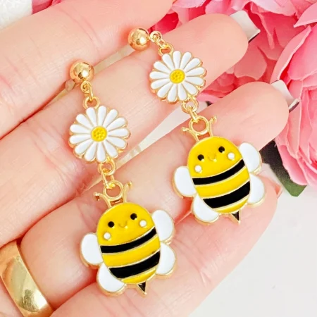 MARTISOR - Martisor Cercei Albinute Margarete, Cercei Dama, Bijuterii Femei, Martisoare Martie