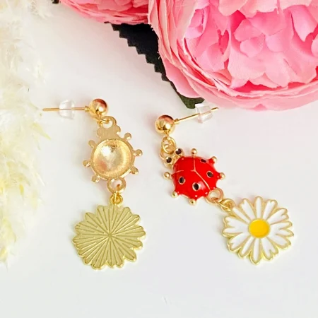 Martisor Cercei Buburuze Rosii, Cercei Dama, Bijuterii Femei [4]