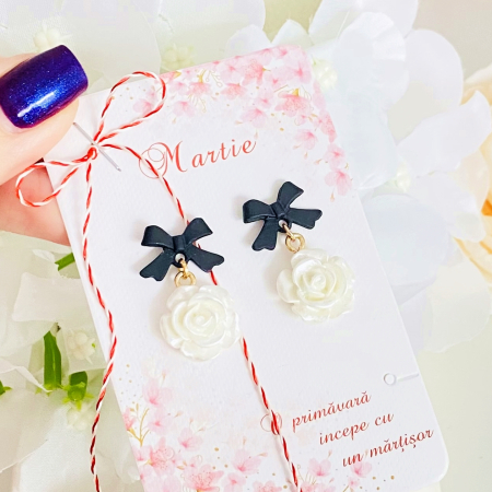 Martisor Cercei Flori & Fundite, Cercei Dama, Bijuterii Femei, Martisoare Martie [2]