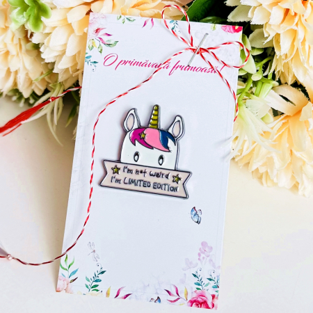 Martisor Brosa Pin Unicorn, Bijuterii Femei, Martisoare Martie [3]