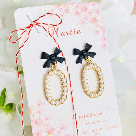 Cercei cu Surub - Martisor Cercei Perlute & Fundite, Cercei Dama, Bijuterii Femei, Martisoare Martie