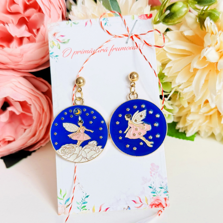 MARTISOR - Martisor Cercei Zana din Povesti, Cercei Dama, Bijuterii Femei, Martisoare Martie