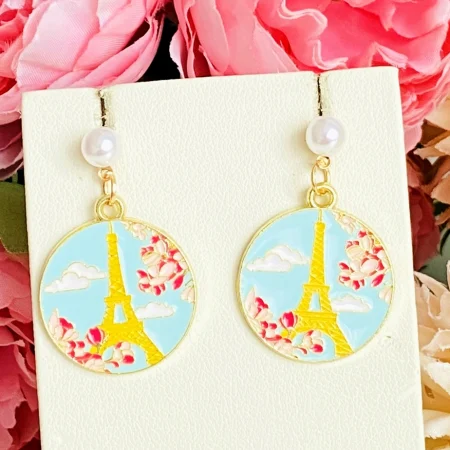 Martisor Cercei Paris Turn Eiffel, Cercei Dama, Bijuterii Femei, Martisoare Martie [3]