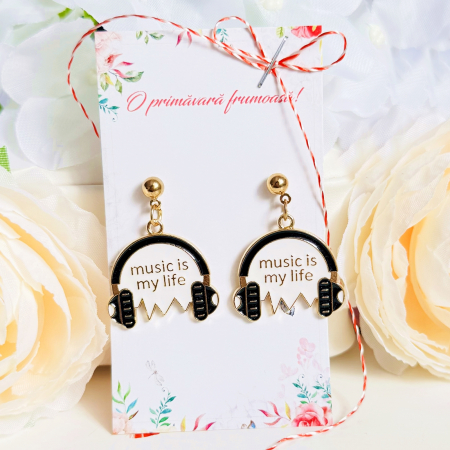 MARTISOR - Martisor Cercei Music, Cercei Dama, Bijuterii Femei, Martisoare Martie