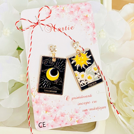 BIJUTERII - Martisor Cercei Tarot, Cercei Dama, Bijuterii Femei, Martisoare Martie
