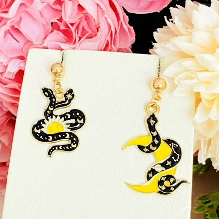 MARTISOR - Martisor Cercei Serpi, Luna, Soare, Cercei Dama, Bijuterii Femei, Martisoare Martie