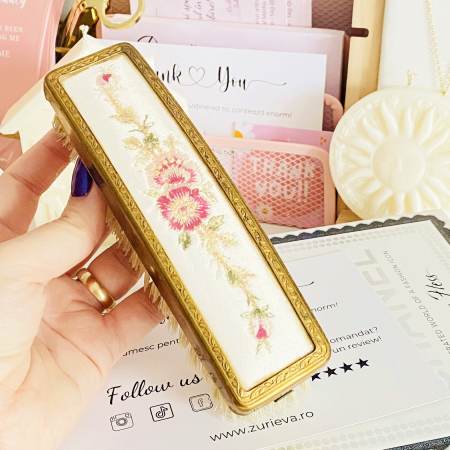 Perie Vintage - Broderie Flori, Decoratiuni Vintage [5]