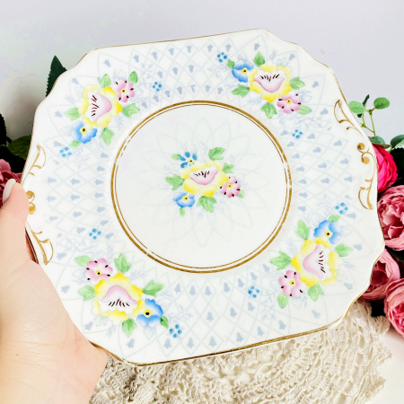 Platou Flori Multicolore, Portelan Vintage [2]