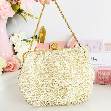 PORTOFELE - Poseta Vintage Gold Love, Genti Vintage