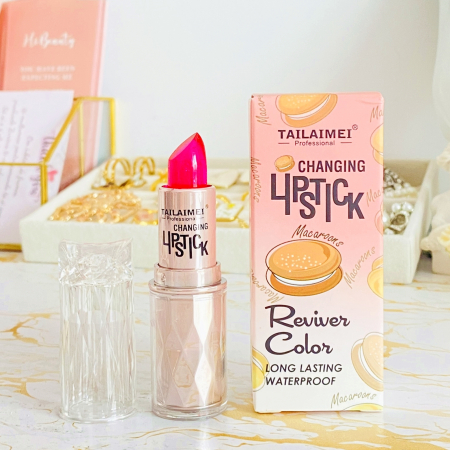 MAKE-UP - Ruj Macarons care isi schimba Culoarea, Rujuri Femei