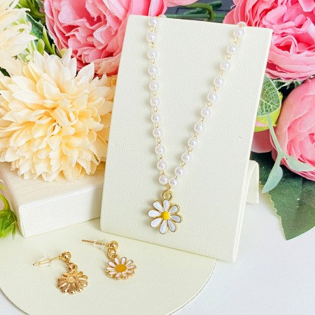 Set Colier & Cercei Margarete, Cercei Dama, Bijuterii Femei [5]