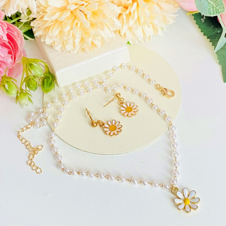 Set Colier & Cercei Margarete, Cercei Dama, Bijuterii Femei [1]