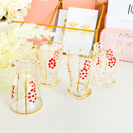 Set 4 Paharele Vintage, Sticla Vintage [2]