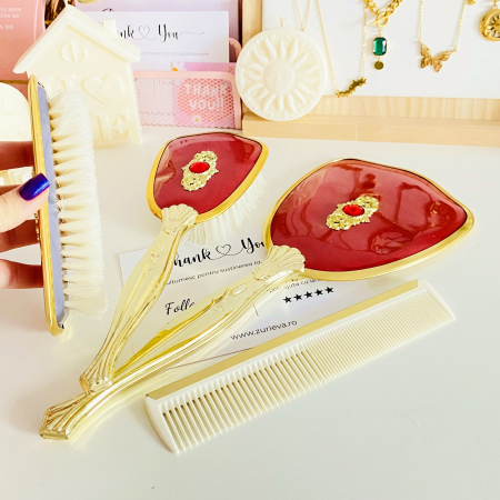 Set Vanity Vintage Rosu, Decoratiuni Vintage [4]