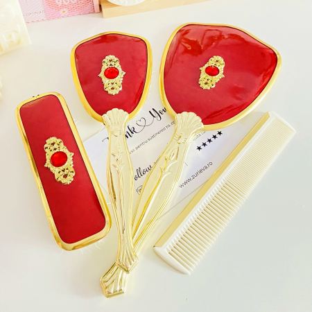 Set Vanity Vintage Rosu, Decoratiuni Vintage [1]