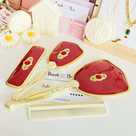 Set Vanity Vintage Rosu, Decoratiuni Vintage [5]