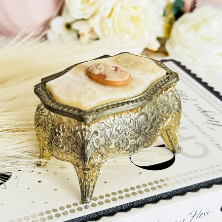 Cutiuta Vintage de Bijuterii Camee, Cutie Bijuterii Vintage [3]