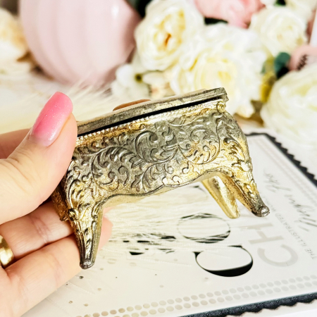 Cutiuta Vintage de Bijuterii Camee, Cutie Bijuterii Vintage [5]