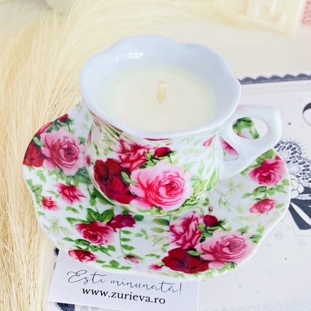 LUMANARI - Lumanare Parfumata Lavanda Santal, Lumanari Parfumate Ceara Soia Handmade