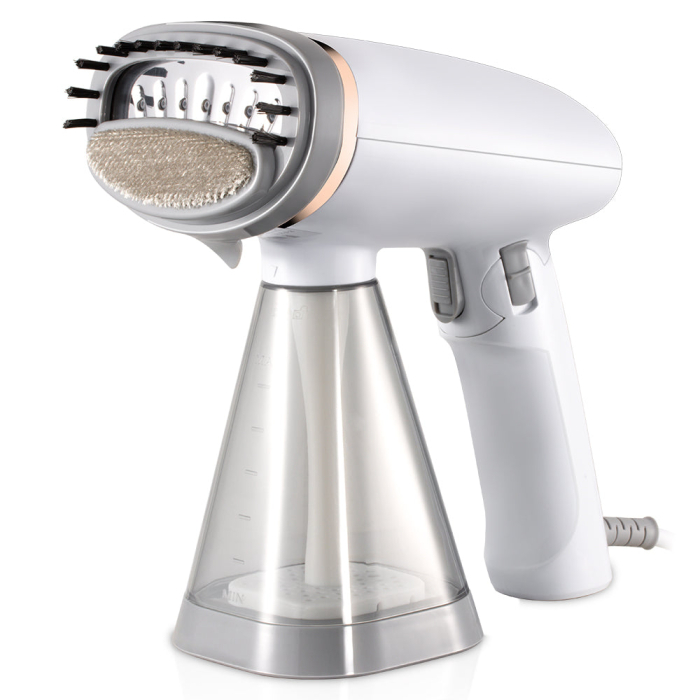 Aparat de Călcat Vertical cu Aburi 1100W, 110V, Rezervor Apă 240 ml, Model Portabil de Voiaj, Încălzire Rapidă și Abur Continuu pentru Îndepărtarea Cutelor [3]