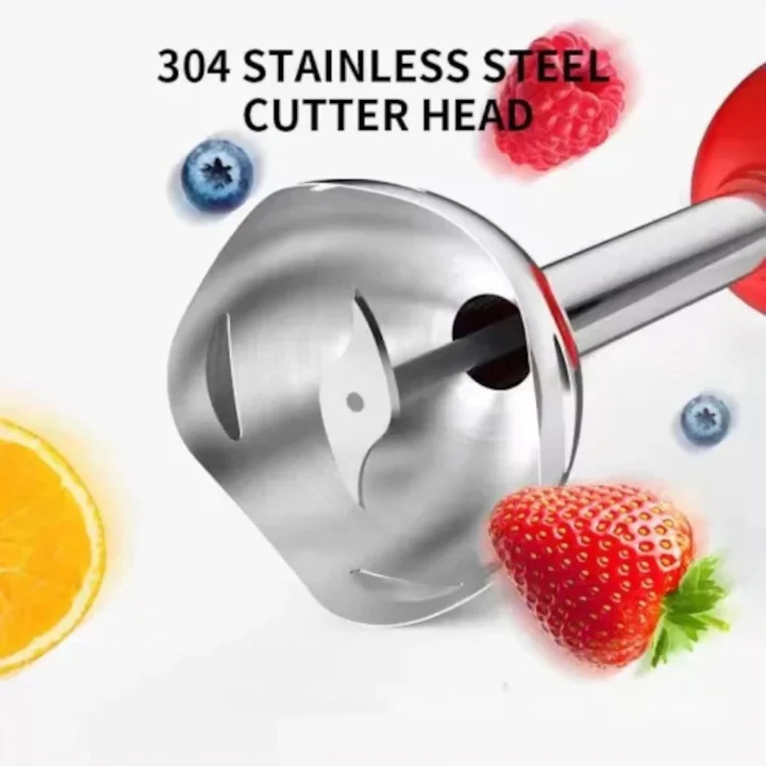 Blender 4-in-1 Silver Love 500W - Mixer Vertical cu Tocător, Cana 600ml, Accesorii Incluse, Lame Inox, Design Compact [4]
