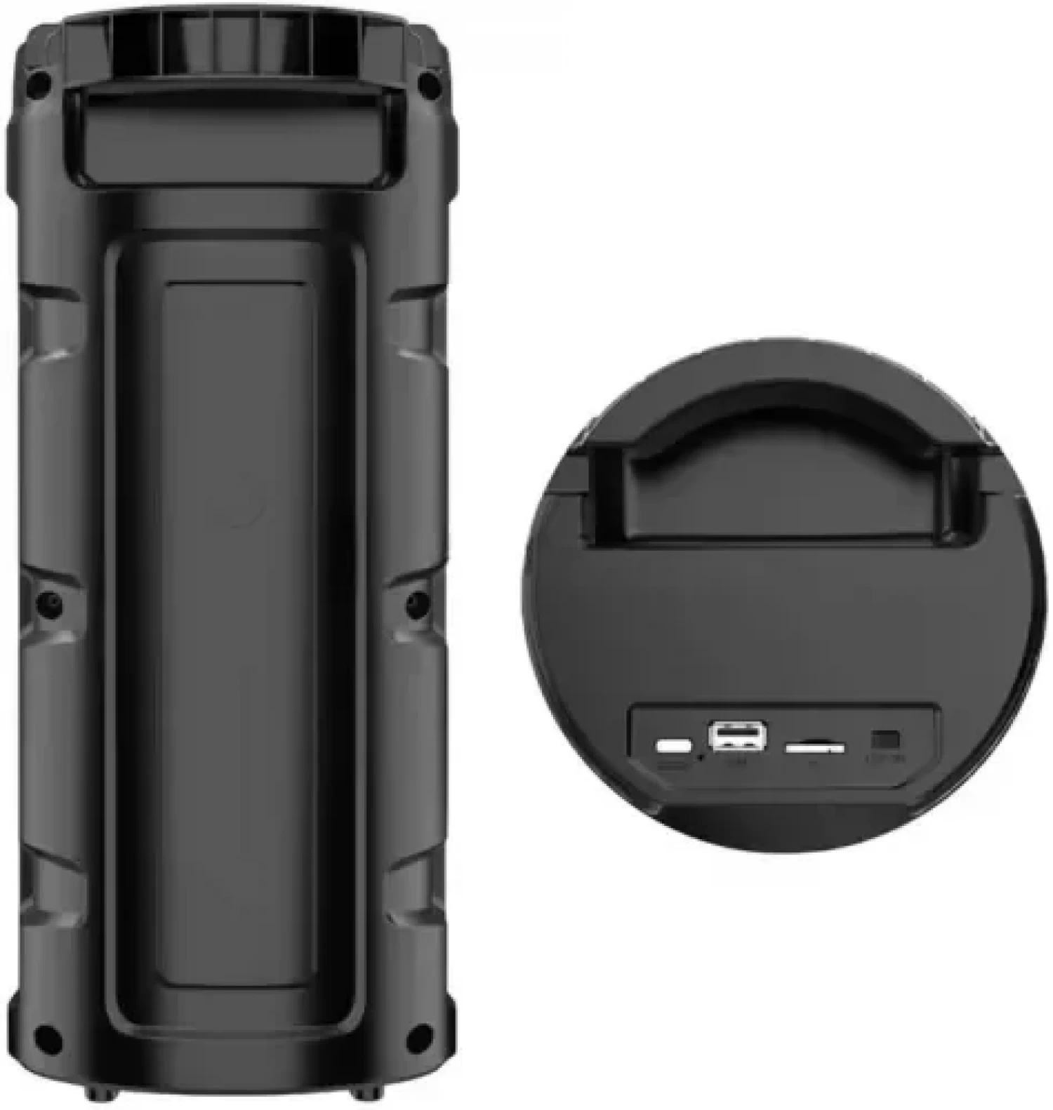 Boxă Portabilă cu Difuzor de 8 Inch, 100W PMPO, Lumini LED RGB Sincronizate, Conectivitate Bluetooth, MP3 Player Digital, USB și Slot TF - Sunet Puternic și Clar pentru Petreceri, Karaoke și Eveniment [4]