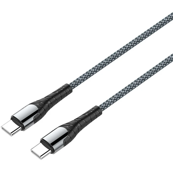 Cablu Dublu Tip-C XF-169, 66W, Încărcare Rapidă și Transfer de Date - Conectori USB-C la Ambele Capete, Material Durabil PVC/Naylon, Ideal pentru Smartphone-uri și Tablete [2]