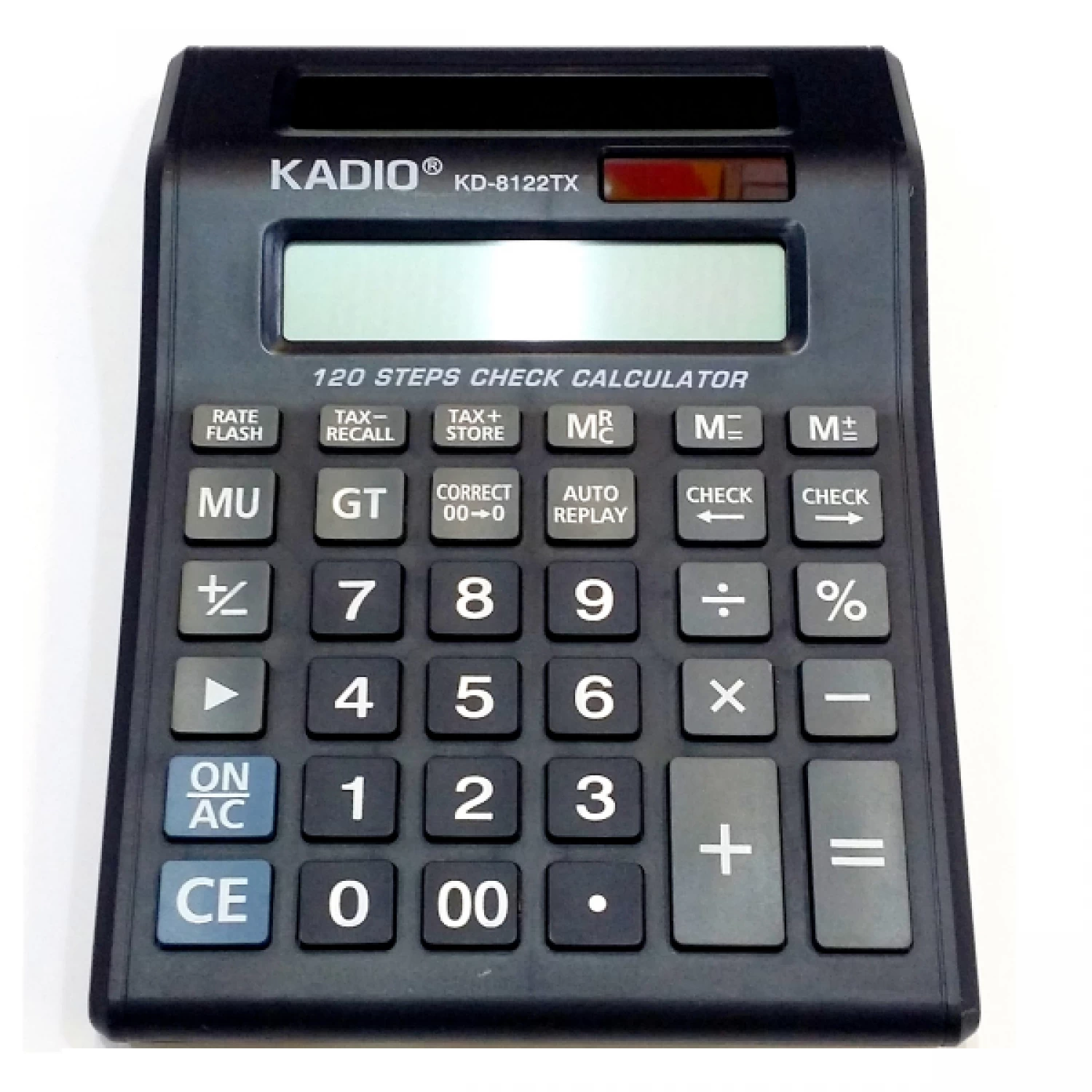 Calculator de Birou LCD Dublu Display Kadio KD8122TX KLX - Ecran Dublu, Funcții Avansate, Alimentare Solară și Baterii, Design Compact pentru Birou [2]