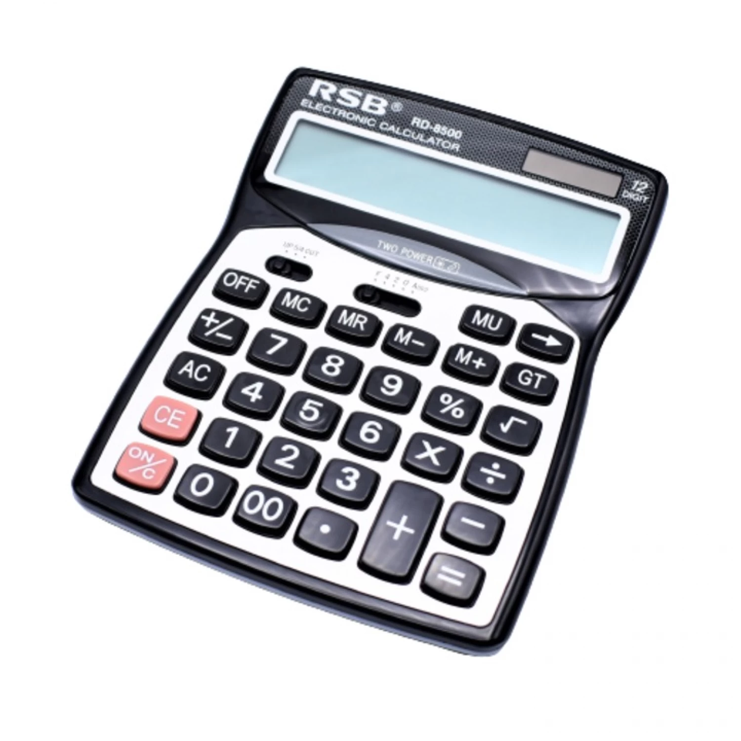 Calculator de birou RD-8500, Ecran Mare, Taste Mari și Silentioase, Funcții GT/Procente/M+/M-, Alimentare Solară + Baterie, Design Ergonomic, 20x15 cm [7]