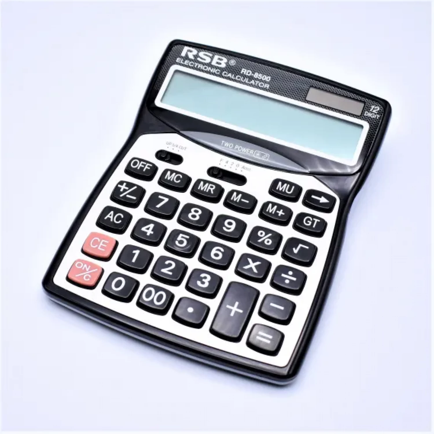 Calculator de birou RD-8500, Ecran Mare, Taste Mari și Silentioase, Funcții GT/Procente/M+/M-, Alimentare Solară + Baterie, Design Ergonomic, 20x15 cm [3]