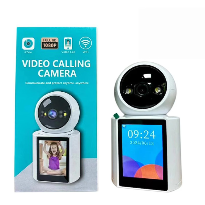 Cameră Supraveghere 4MP cu Ecran 2.8", Rotire 360°, Vedere Nocturnă Color, Detectare AI, Audio Bidirecțional, Alarmă Sonoră & Luminoasă [5]