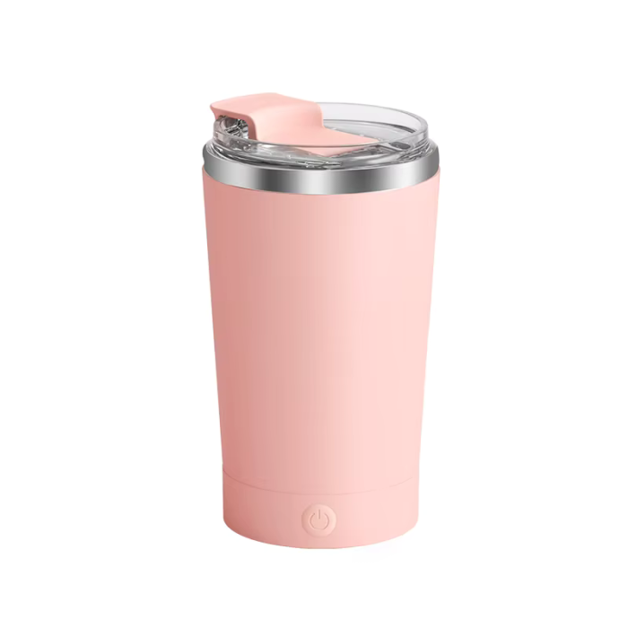 Cană electrică auto-agitare 400 ml, reîncărcabilă, amestecare rapidă automată, cu capac, din aluminiu [11]