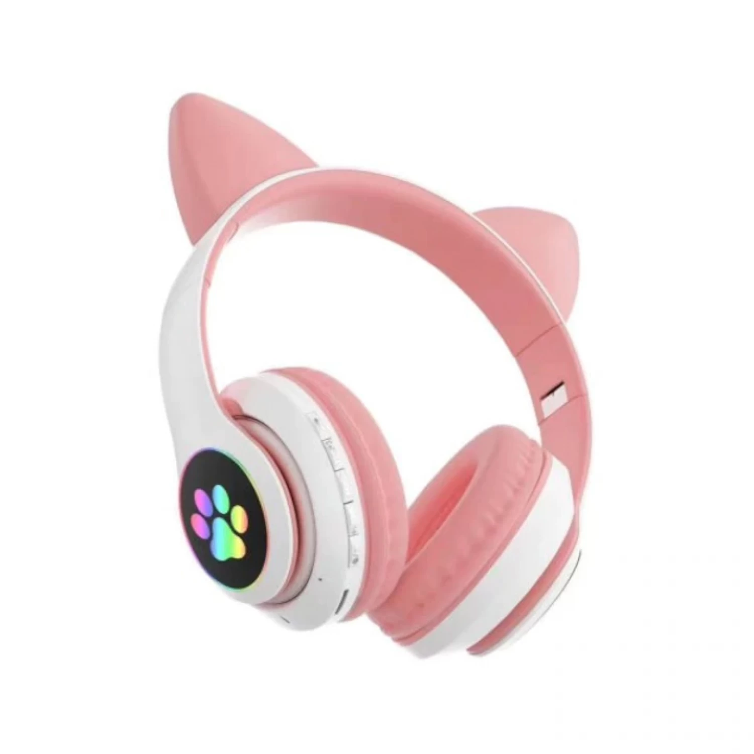 Căști wireless Smart Technology, Bluetooth 5.0, LED Cat Ears, microfon, slot SD/FM, autonomie 10h, pliabile [7]