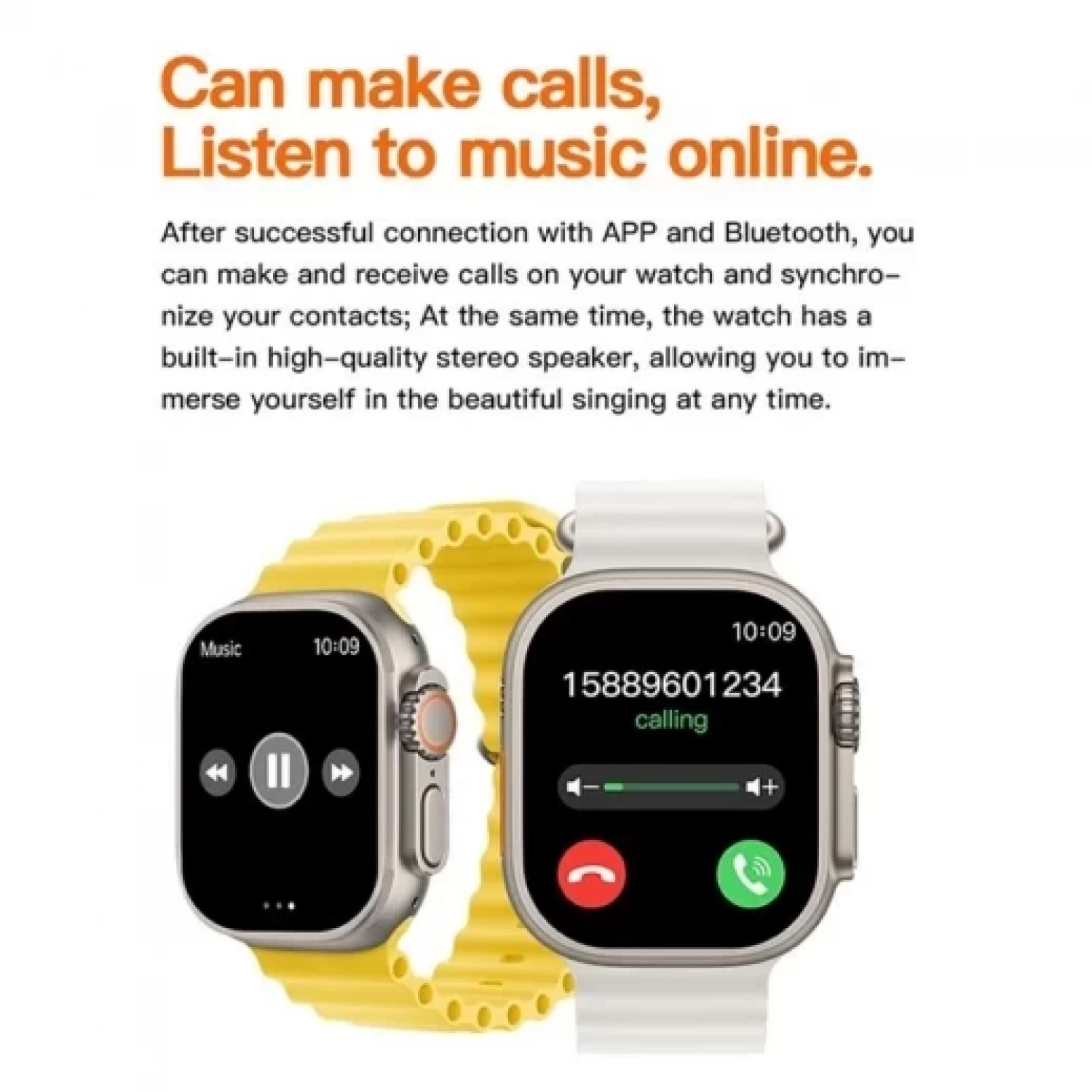 Ceas Inteligent SmartWatch 2.1 inch+ Curea EXTRA, Apel Bluetooth, Incarcator Wireless, metal, Notificari Apel si Retele Sociale, Oximetru, Ritm Cardiac, Termometru, Monitorizare somn, 105 M [21]