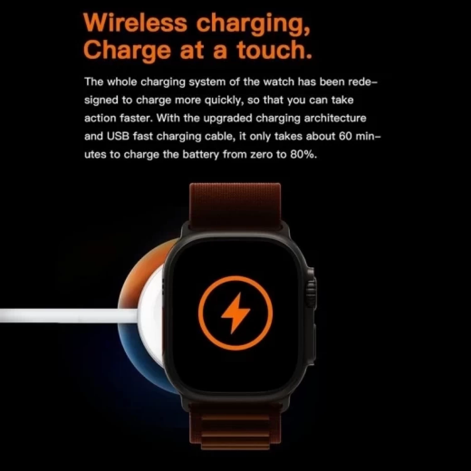 Ceas Inteligent SmartWatch 2.1 inch+ Curea EXTRA, Apel Bluetooth, Incarcator Wireless, metal, Notificari Apel si Retele Sociale, Oximetru, Ritm Cardiac, Termometru, Monitorizare somn, 105 M [18]