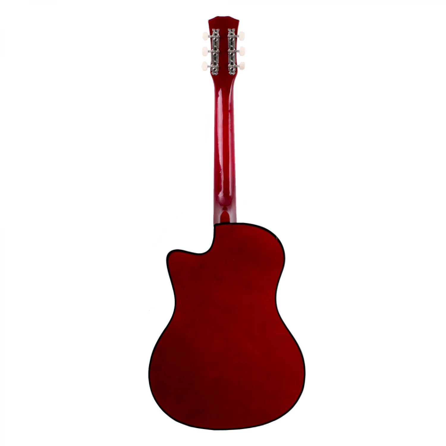 Chitara Acustica 4/4 38  ( 95 x 35 cm ), pentru Incepatori si Adulti, Recomandata peste 8-10 Ani, 6 Corzi Metalice, 18 De Taste [17]