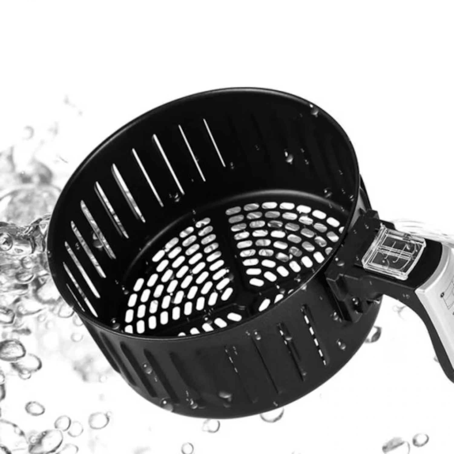 Friteuza fara Ulei cu aer cald, 2400 W, Functie de Coacere, 6l, LCD, + Set 50 bucati hartie de copt inclus [6]