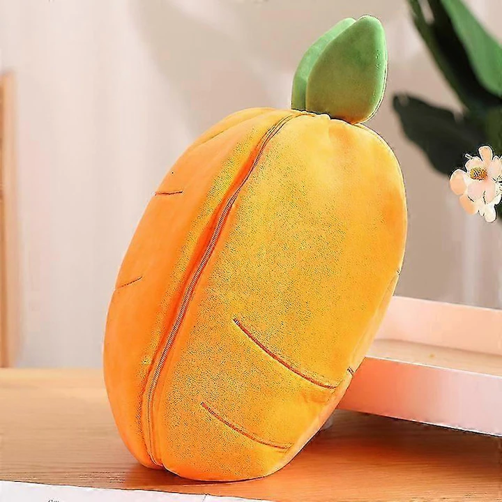 Jucărie de pluș Iepuraș Morcovel 25 cm, material moale, potrivită pentru copii 4-6 ani [4]