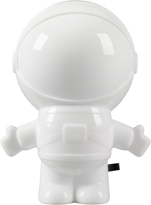 Lampă LED de Veghe Astronaut, Conectare Directă la Priză, Dual Voltage, Lumină Ambientală Decorativă, Consum Redus de Energie, Ideală pentru Camera Copiilor, Dormitor, Living sau Hol, Alb [3]