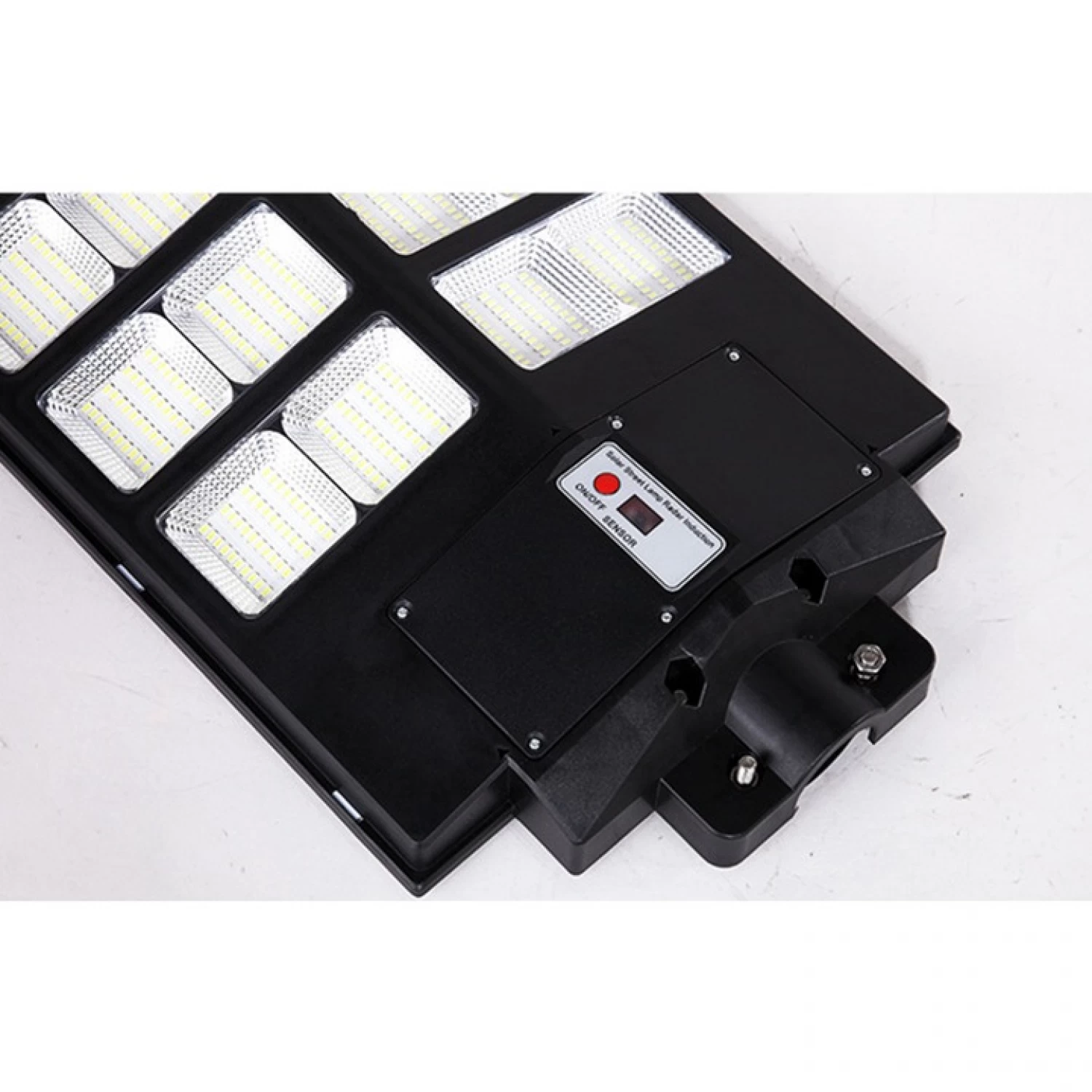 Lampă Solară LED 800W cu Panou Solar Încorporat, Senzor de Mișcare, 3 Moduri de Iluminare, Telecomandă și Suport, IP65 - Ideală pentru Curți, Alei, Parcări, Cabane [5]
