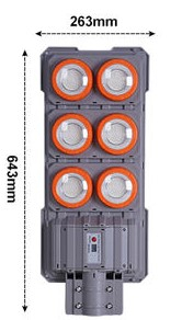 Lampă Stradală Solară Multifuncțională, 15.000 lm, Unghi Iluminare 90°, Temperatură Culoare 2700-7000K, Control Multiplu, Construcție Rezistentă pentru Exterior [2]