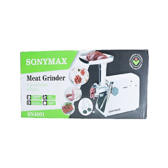 Mașină Profesională de Tocat Carne 3000W, Producție 120 kg/oră, 2 Discuri Tăiere, Sistem Reverse, Aluminiu + ABS, Argintiu [7]