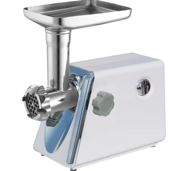 Mașină Profesională de Tocat Carne 3000W, Producție 120 kg/oră, 2 Discuri Tăiere, Sistem Reverse, Aluminiu + ABS, Argintiu [2]