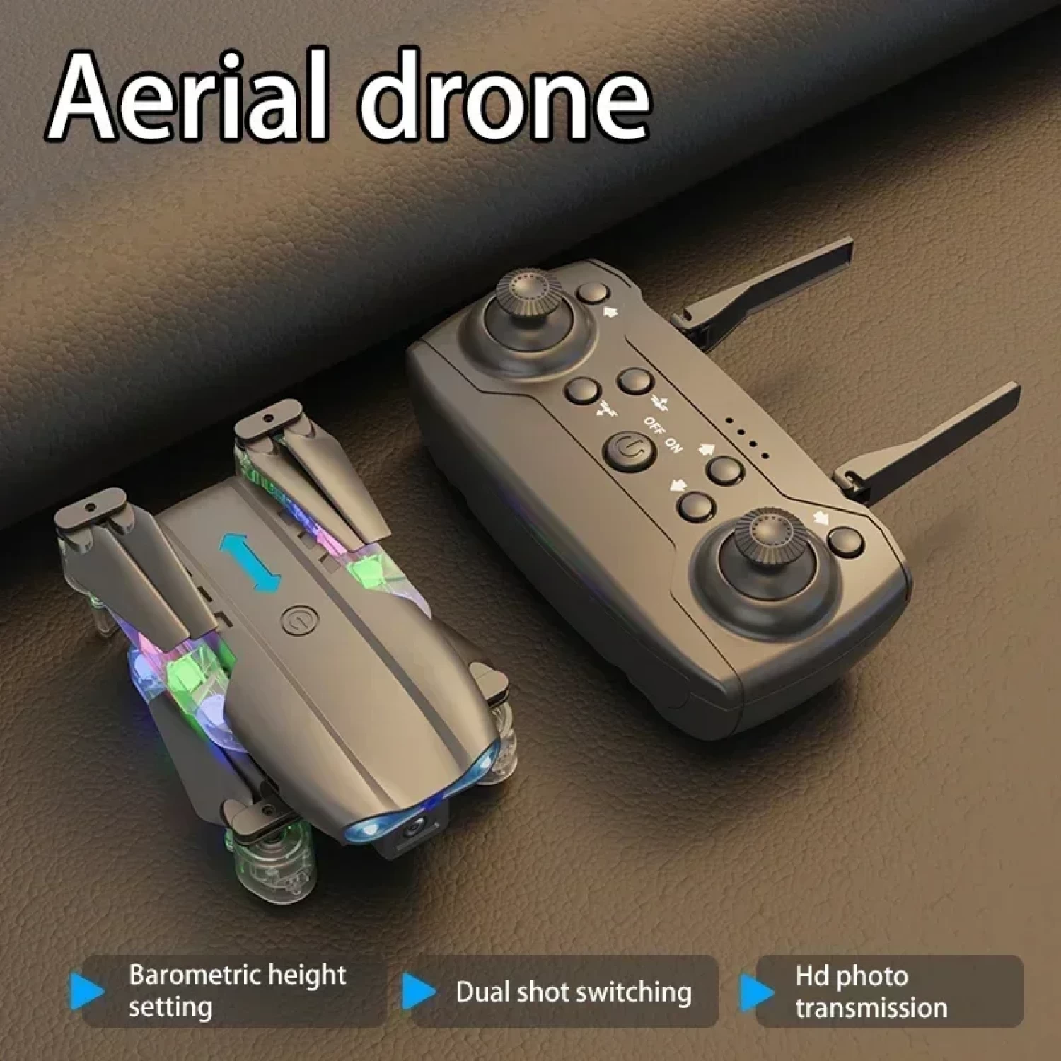 Mini Dronă Pliabilă E99 Light Edition cu Cameră Dublă HD, Control Wi-Fi FPV și 2 Baterii Incluse - Rază până la 100 m [2]