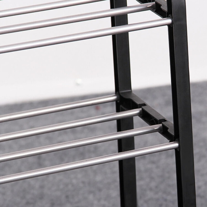 Pantofar cu 4 Rafturi, din Aluminiu și Metal, Organizator pentru Încălțăminte, Design Modern și Rezistent [5]