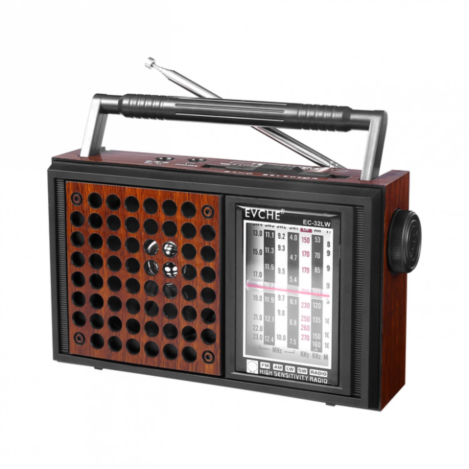 Radio Retro Portabil FM/AM/SW - Design Clasic Vintage, Alimentare AC/DC, Ideal pentru Casă și Birou [1]