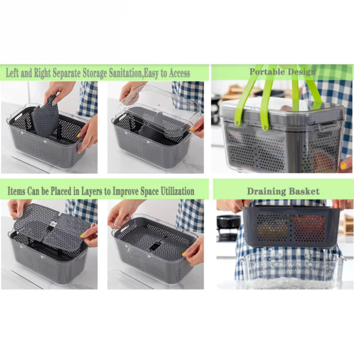 Răzătoare Multifuncțională cu lame din inox 22 Piese, Set Complet pentru Feliere și Răzuire [6]