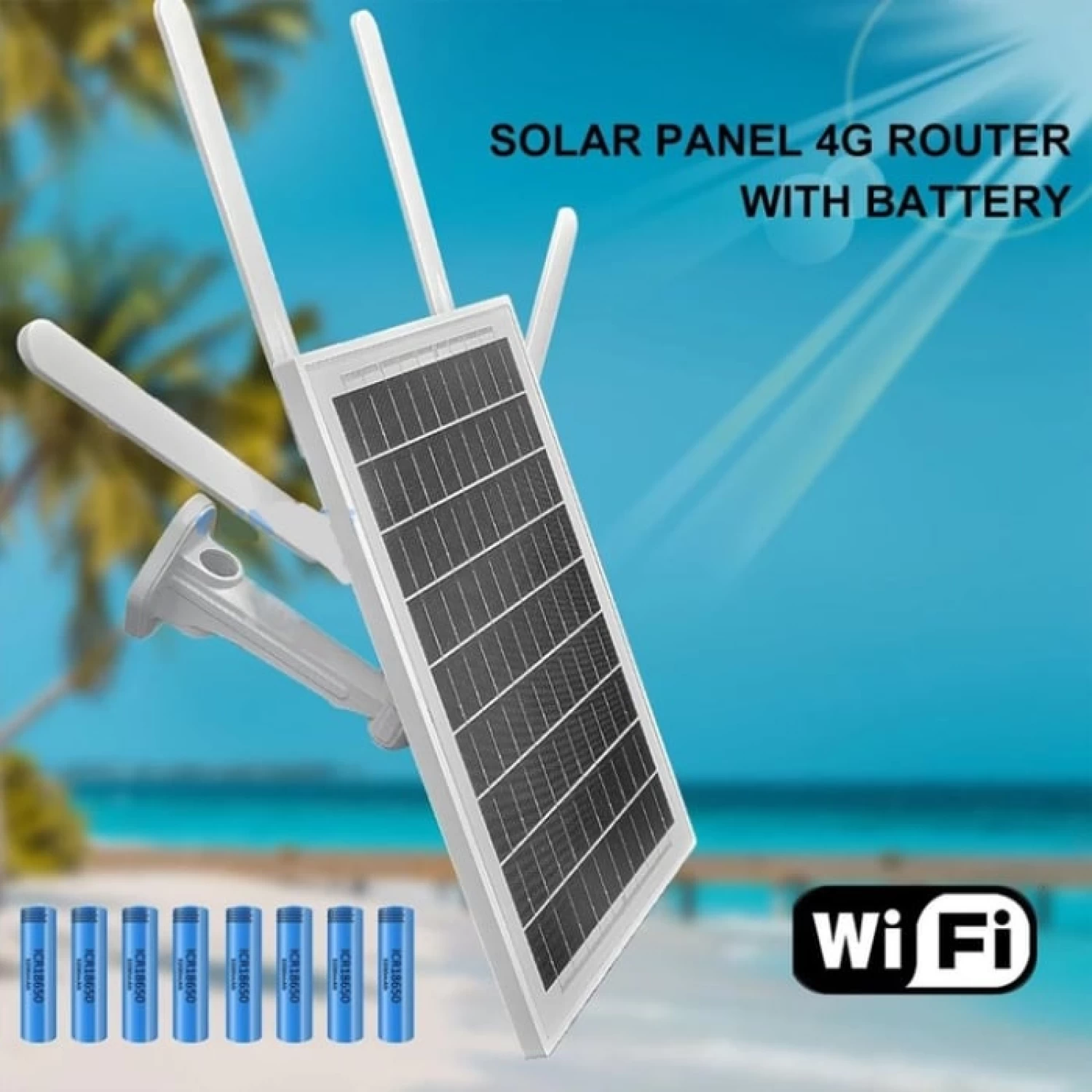 Router 4G Solar 15W cu Baterie 20.800mAh - Internet stabil, autonomie completă și acoperire WiFi până la 60m, perfect pentru cabane, curți, ferme sau zone fără curent [6]